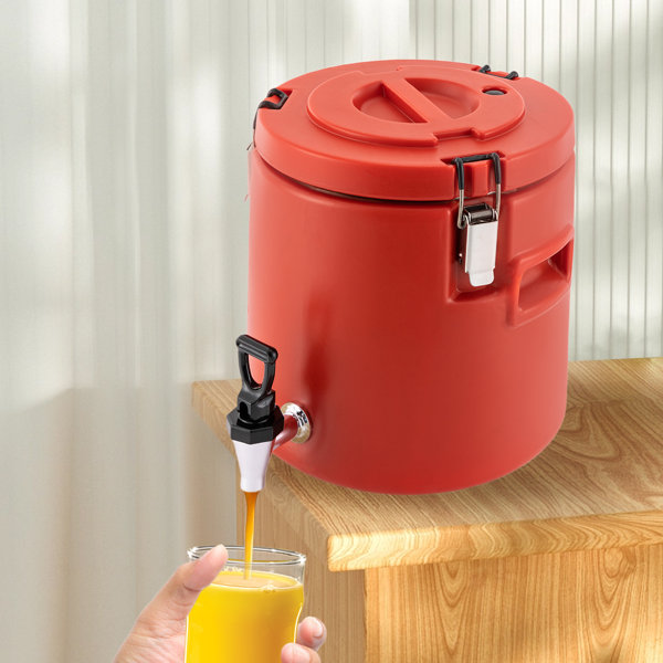 Prep & Savour 2.64 Gallon Insulated Beverage Dispenser Server Hot And